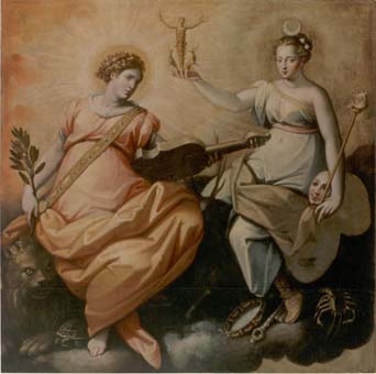 Jacopo Zucchi, Melpomene e Talia